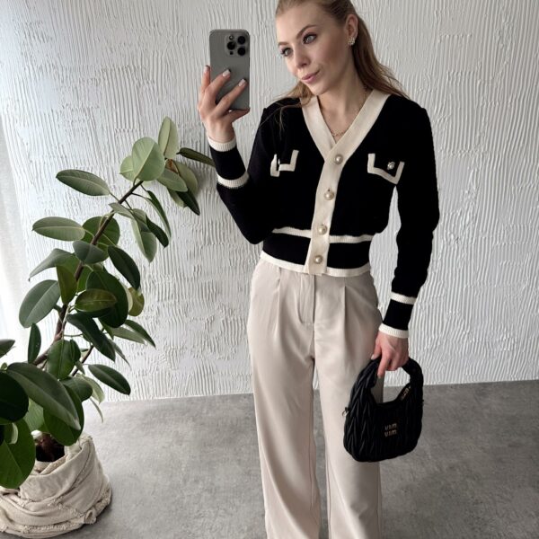 Spodnie kremowe eleganckie NOWE